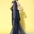 navy_blue sequinned pure georgette saree