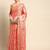 pink floral zari organza kanjeevaram saree