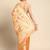 Cream cream-coloured & gold-toned woven design zari silk blend banarasi saree