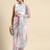 pink embroidered ethnic motifs sequinned net saree