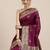 purple purple & golden ethnic motifs zari silk blend paithani saree