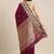 purple purple & golden ethnic motifs zari silk blend paithani saree