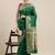 green green & golden ethnic motifs zari silk blend paithani saree