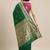 green green & golden ethnic motifs zari silk blend paithani saree