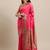 peach peach-coloured ethnic motifs zari silk blend paithani saree