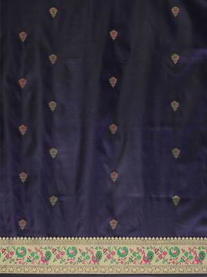 Green green floral zari organza kanjeevaram saree 3