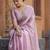 lavender embellished mukaish organza saree