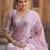 lavender embellished mukaish organza saree