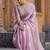 pink embellished beads and stones designer saree