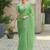 Purple woven design ethnic motifs zari organza saree