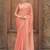 peach women embellished mukaish organza saree