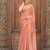 peach women embellished mukaish organza saree