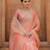 peach women embellished mukaish organza saree