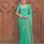 sea_green women embellished beads and stones organza saree