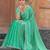 sea_green women embellished beads and stones organza saree