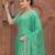 sea_green women embellished beads and stones organza saree