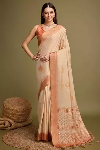 Black ethnic motif zari woven banarasi saree with blouse