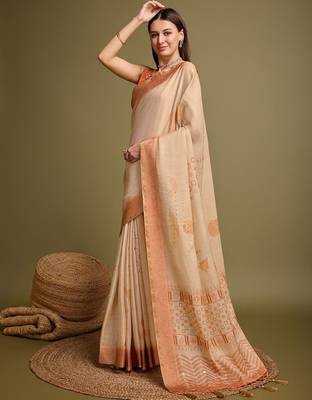 Black ethnic motif zari woven banarasi saree with blouse 3