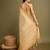 yellow zari woven embroidered tassel saree