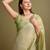 olive zari woven tissue tassel saree