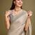 Green bandhani printed embroidered zari saree
