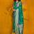 green woven design zari silk blend banarasi saree