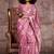 Blue woven design zari organza banarasi saree