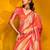 Yellow woven design zari organza banarasi saree