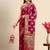 pink pink & golden floral zari organza kanjeevaram saree