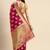 pink pink & golden floral zari organza kanjeevaram saree