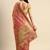 pink woven design zari organza kanjeevaram saree