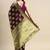 purple woven design ethnic motifs zari organza saree