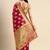 magenta woven design zari organza kanjeevaram saree
