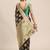 grey grey floral zari organza kanjeevaram saree