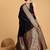Maroon sequinned satin ready to wear saree
