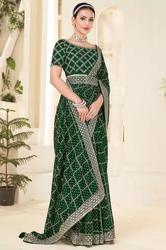 Red woven design zari silk blend banarasi saree