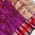 Pink woven design zari silk blend banarasi saree