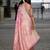 Black embellished saree with solid border
