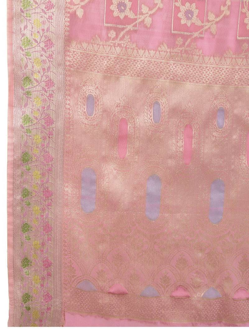 Black embellished saree with solid border