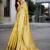 yellow woven design zari organza banarasi saree