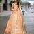 peach woven design zari organza banarasi saree