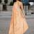 peach woven design zari organza banarasi saree