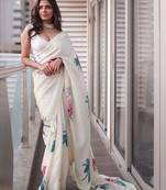 Pink pink & green ethnic motifs woven designed zari paithani saree