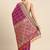 purple ethnic motifs zari silk blend patola saree