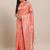 pink pink & gold-toned art silk woven design banarasi saree