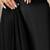 black sequinned satin ready to wear saree