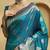 teal ethnic motifs woven design zari soft silk banarasi saree