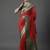 red woven design zari silk blend banarasi saree