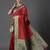 red woven design zari silk blend banarasi saree