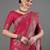 pink woven design zari silk blend banarasi saree